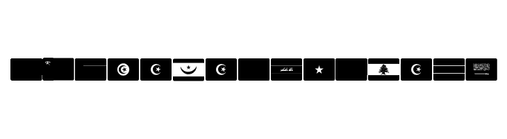 font arabic flags  フリーフォントのダウンロード