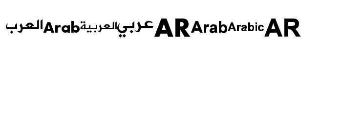 font arabic flags Font OTHER CHARS