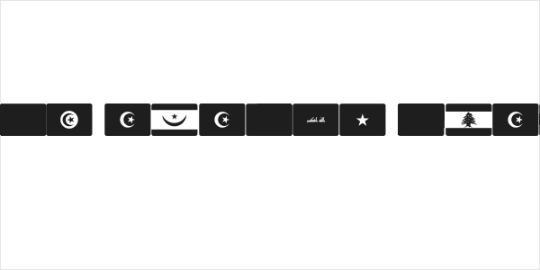 font arabic flags Logo