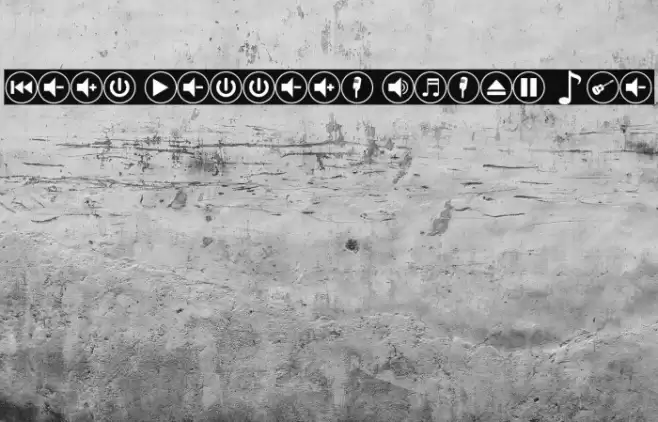 font bottons music pro Шрифта examples