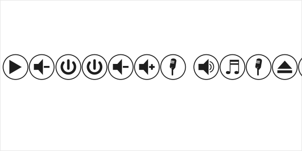 font bottons music pro Logo