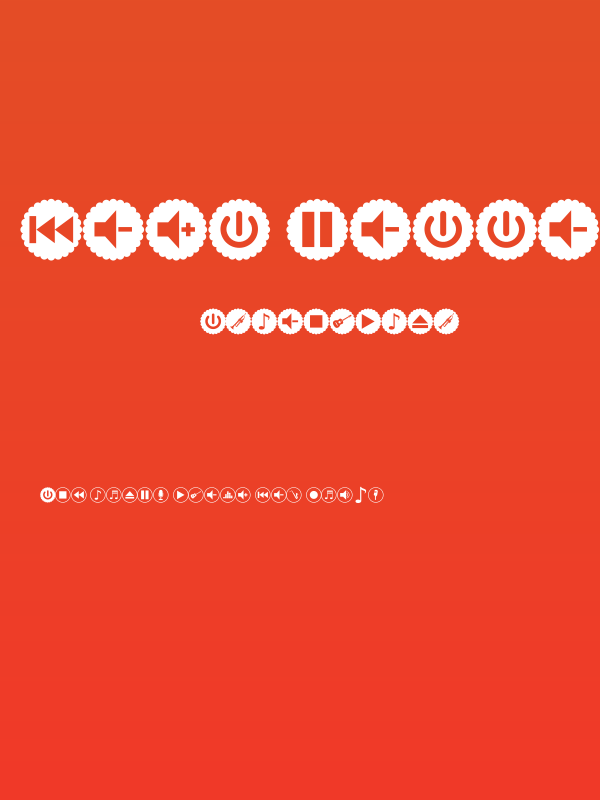 font bottons music pro Poster