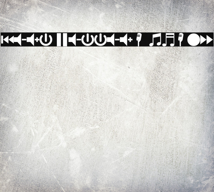 font bottons music Font examples