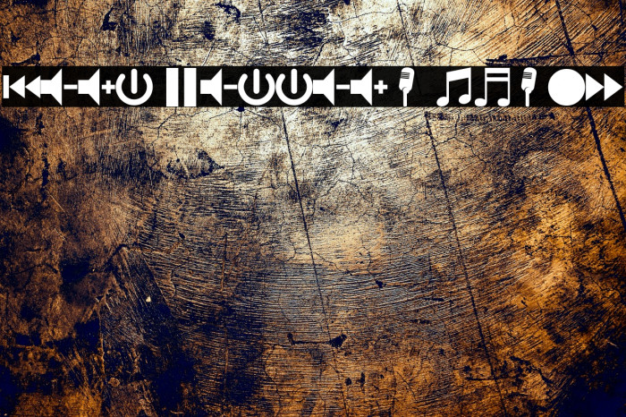 font bottons music Font examples