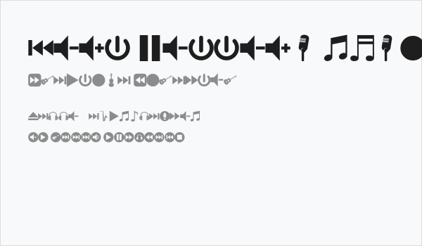 font bottons music Business Card