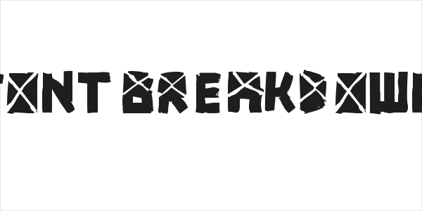 font breakdown Logo