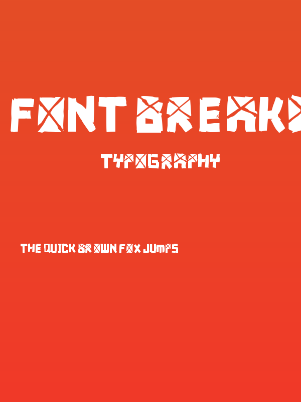 font breakdown Poster