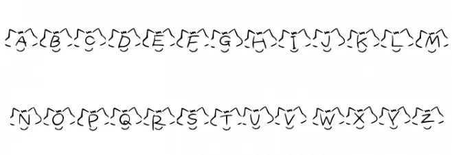 font cats Regular フォント 大文字