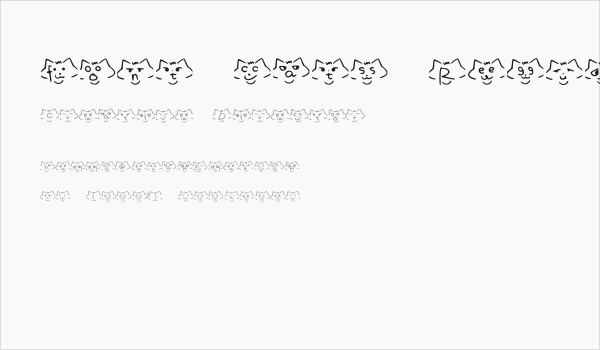 font cats Regular Business Card