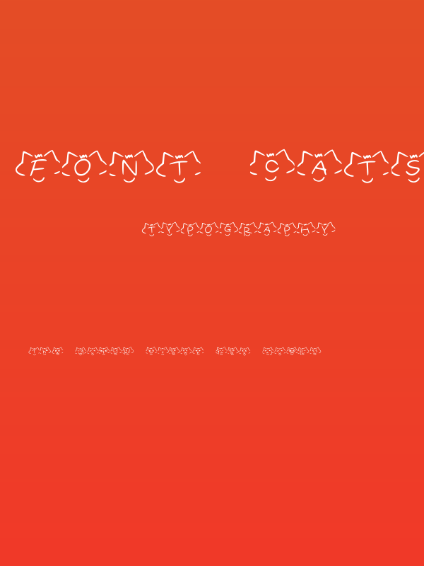 font cats Regular Poster