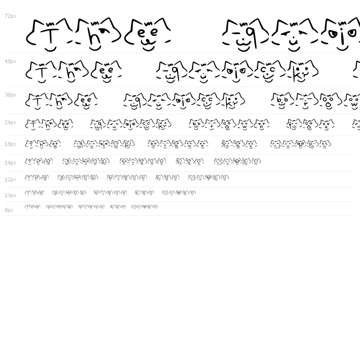 font cats Regular Waterfall