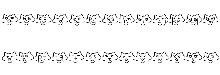font cats Regular Font LOWERCASE