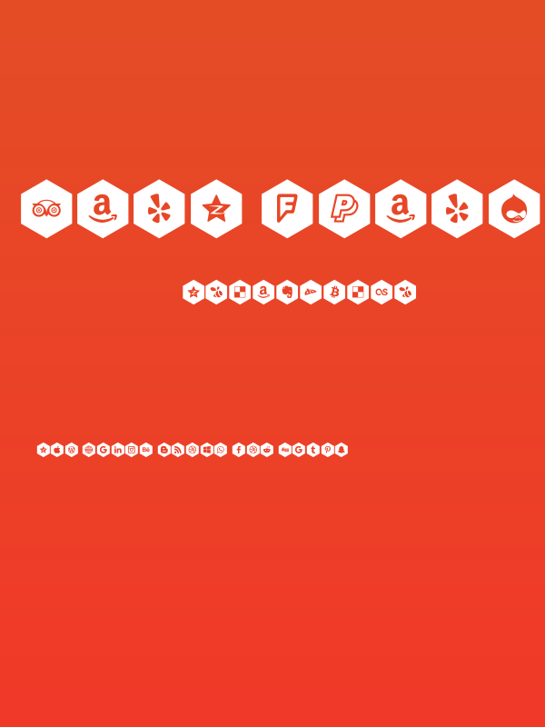 font icons 120 Poster