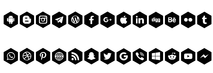 font icons 120 Font LOWERCASE