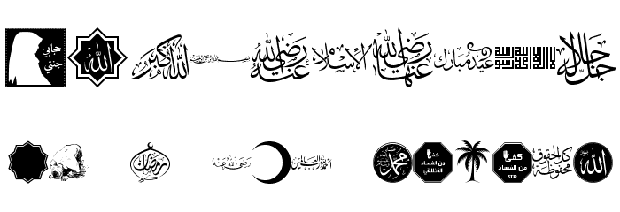 font islamic Font OTHER CHARS