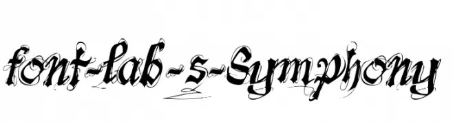 font-lab's Symphony  नि: शुल्क फ़ॉन्ट्स डाउनलोड