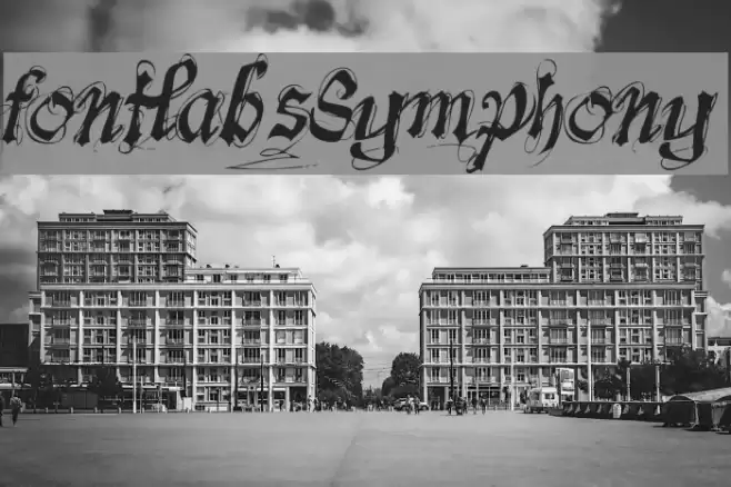 font-lab's Symphony Schriftart examples