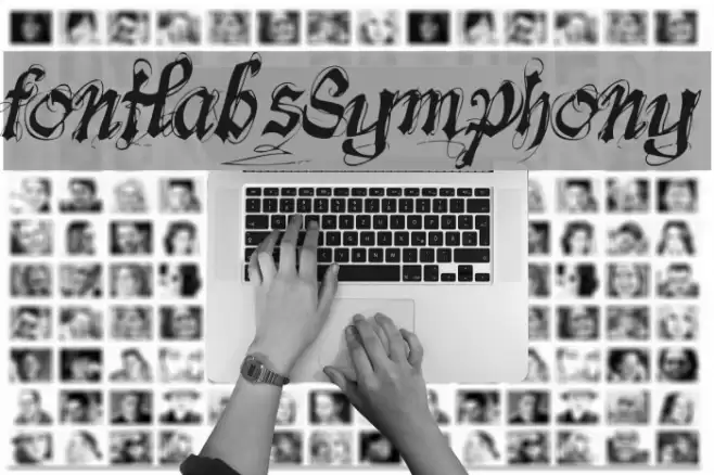 font-lab's Symphony Schriftart examples