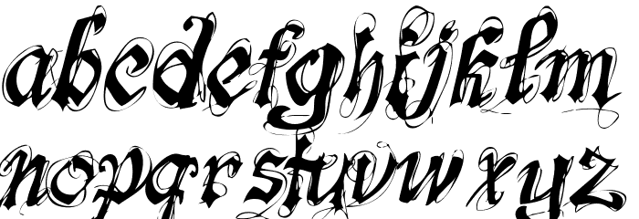font-lab's Symphony Schriftart Kleinbuchstaben