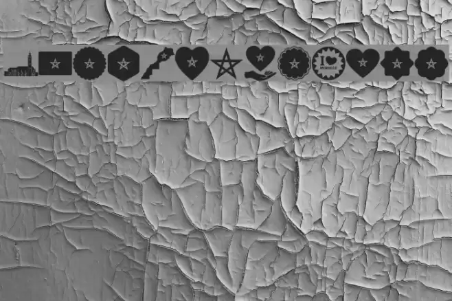 font larache color Font examples