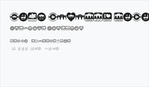 font larache color Business Card