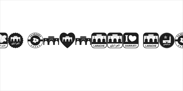 font larache color Logo