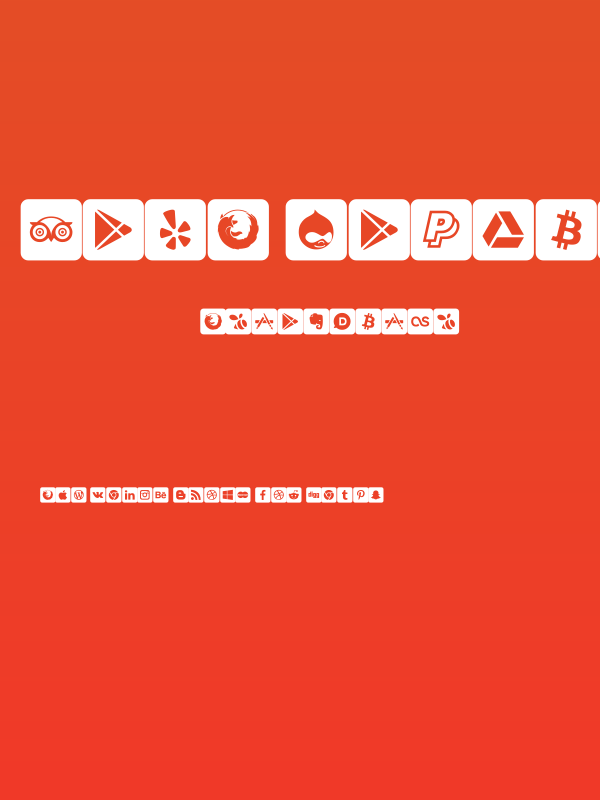 font social media Poster