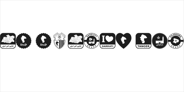 font tanger color Logo