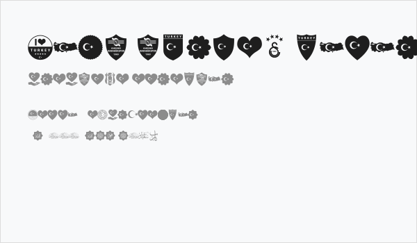 font turkey color Business Card