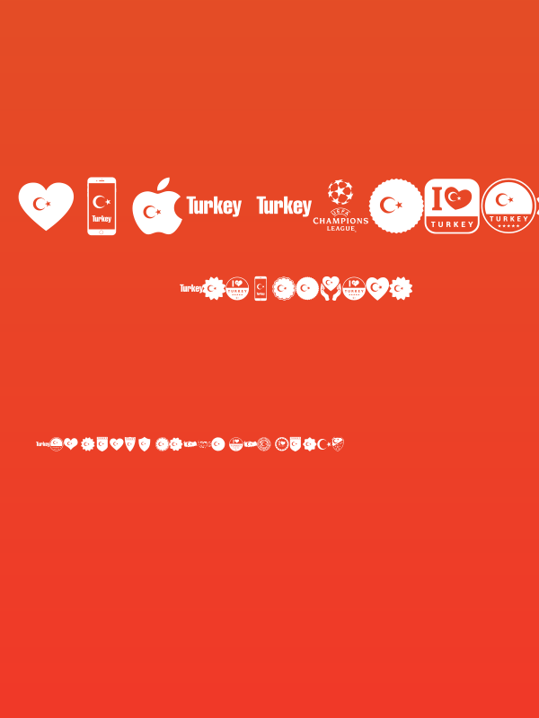 font turkey color Poster