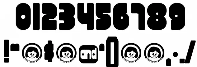 font twelve good fatty フォント その他の文字