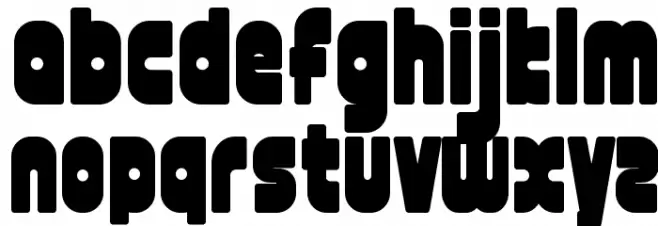 font twelve good fatty Schriftart Groß