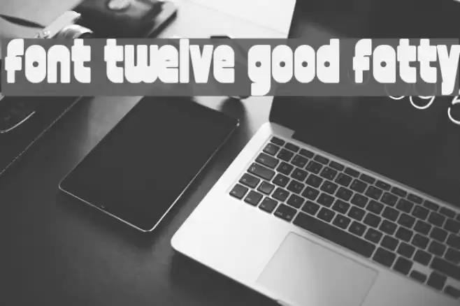 font twelve good fatty フォント examples