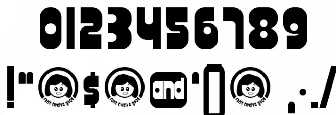 font twelve good Font OTHER CHARS