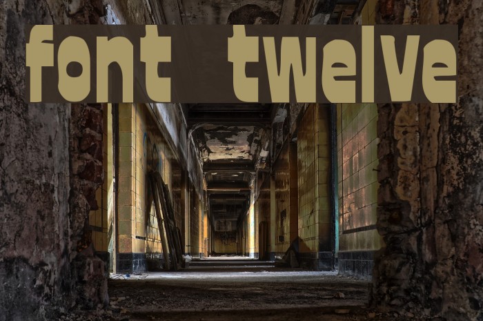 font twelve Font examples