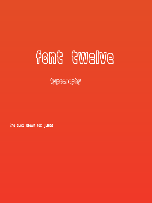 font twelve Poster