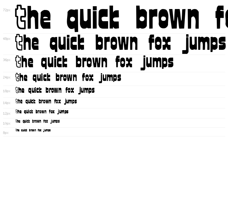 font twelve Waterfall