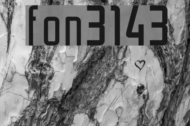 font3143 Font examples