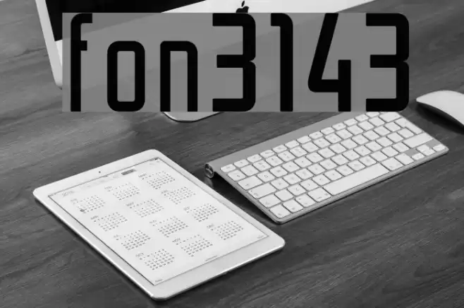 font3143 Font examples