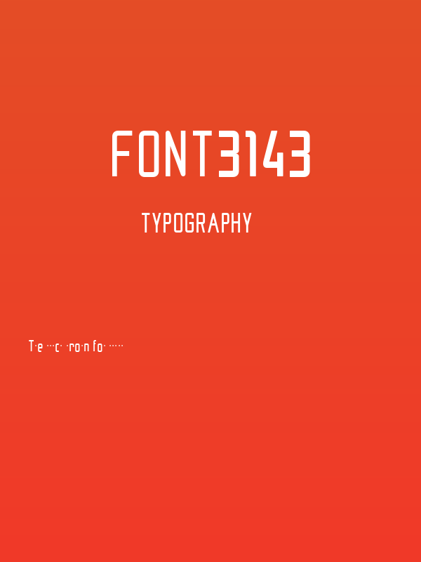 font3143 Poster