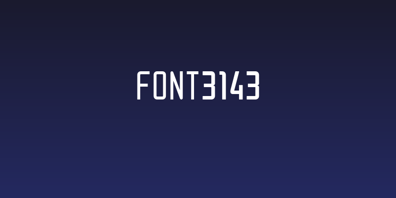 font3143 Social Header
