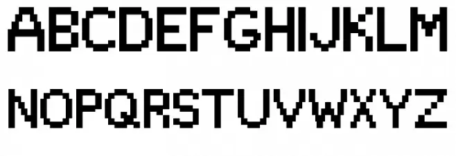 font5089 خط أحرف كبيرة