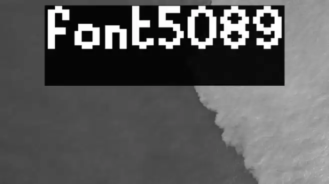 font5089 Font examples