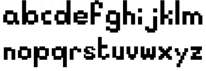 font5089 Schriftart Kleinbuchstaben