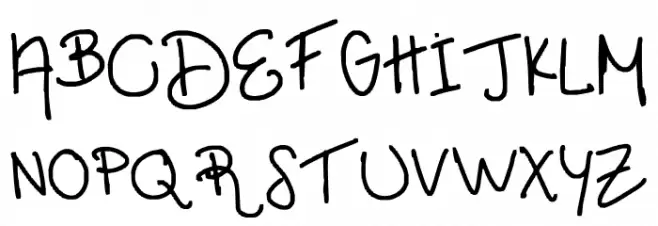 font_of_krewgz خط أحرف كبيرة
