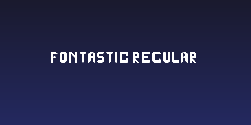 fontastic Regular Social Header