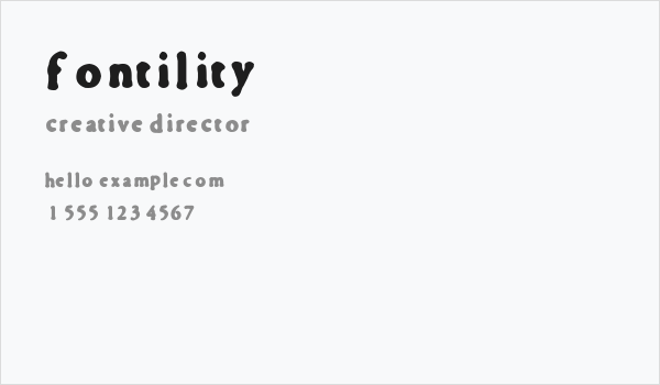 fontility Business Card