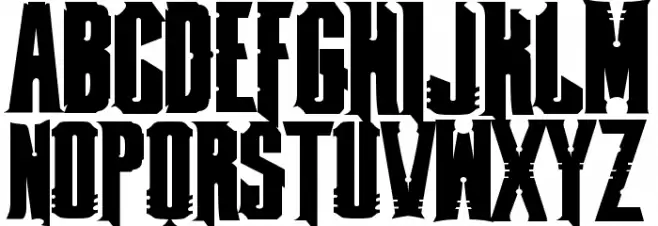 fontmageddon Font Litere mari