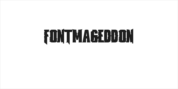 fontmageddon Logo