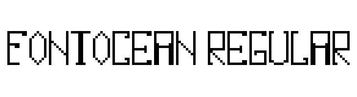 fontocean Regular  font caratteri gratis